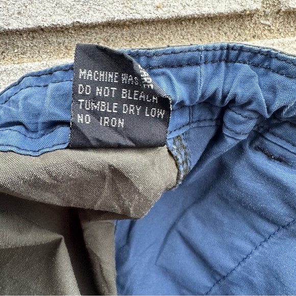 Rare Vintage Abercrombie Olive Parachute Pants XS Butterfly Embroidery Cargo Y2K - Picture 14 of 14